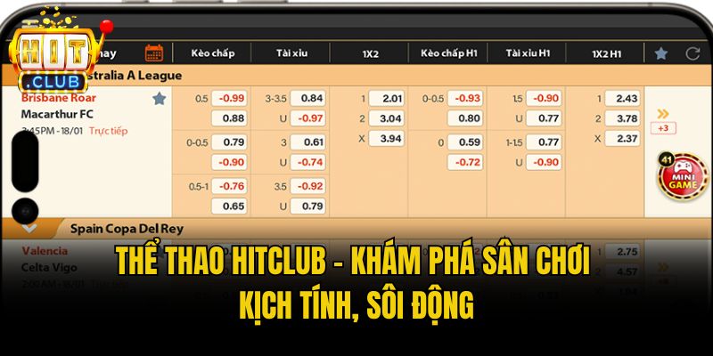 the thao hitclub Thể thao Hitclub - Khám phá sân chơi kịch tính, sôi động